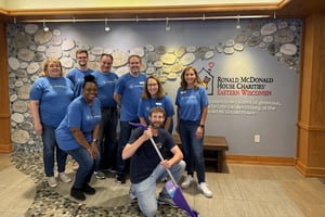 ORRM employees volunteering at Ronald McDonald house
