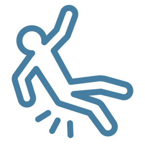 Icon of a falling person