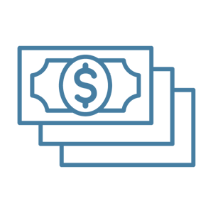 Icon of a stack of money