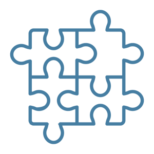 Icon of puzzle pieces